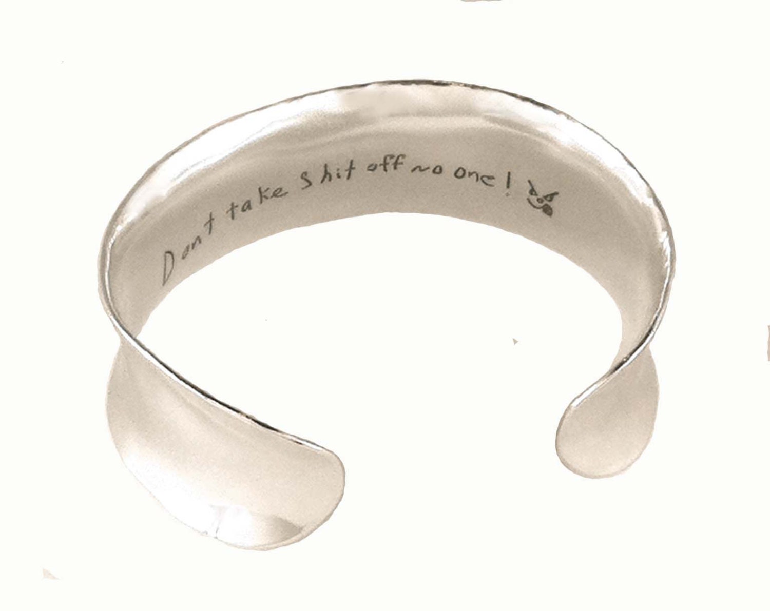 Ausverkauft. Erhalten Sie Eine E-Mail-Benachrichtigung, Wenn Es Wieder Verfügbar Ist. 2-Seitiges Sterling-Manschettenarmband Mit Tatsächlicher von donnaOdesigns