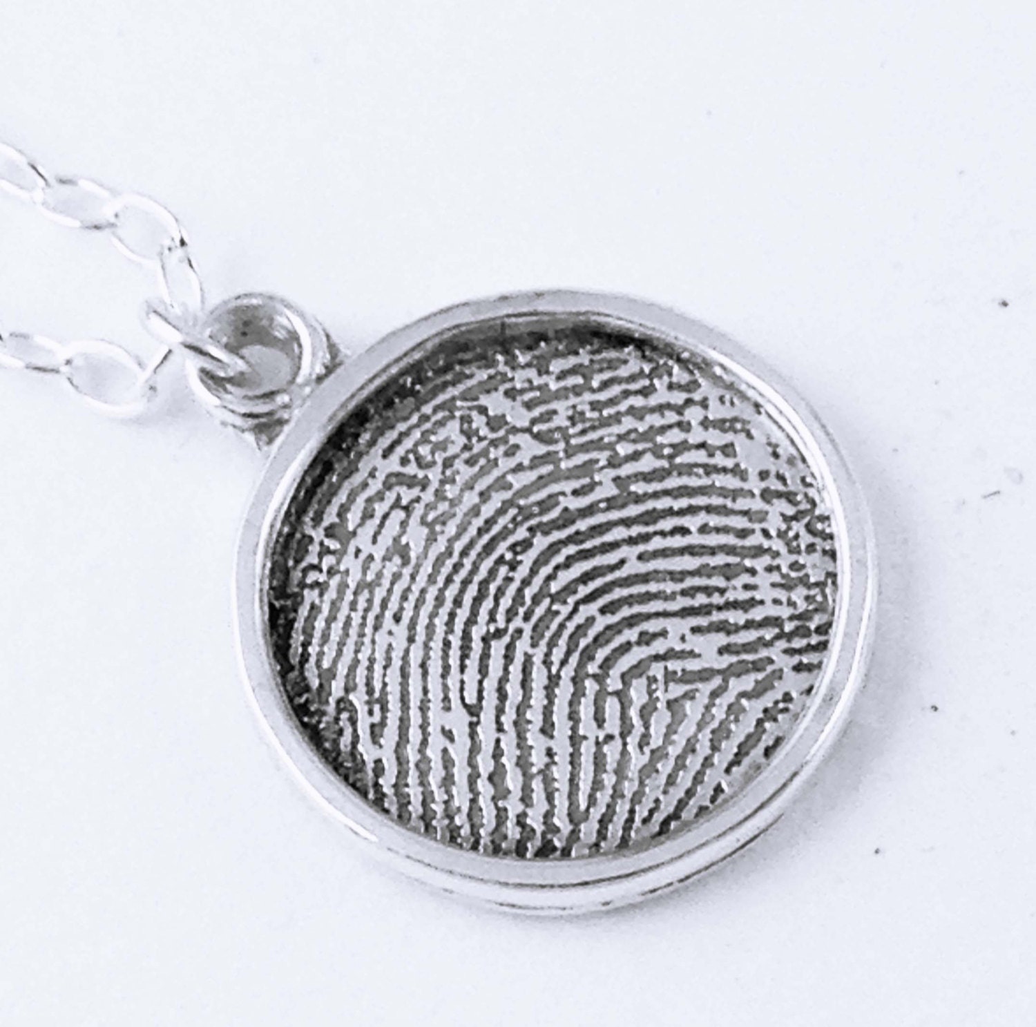 Ausverkauft. Erhalten Sie Eine E-Mail-Benachrichtigung, Wenn Es Wieder Verfügbar Ist. Fingerabdruck-Schmuck/Personalisierter Anhänger/Geschenk Für von donnaOdesigns