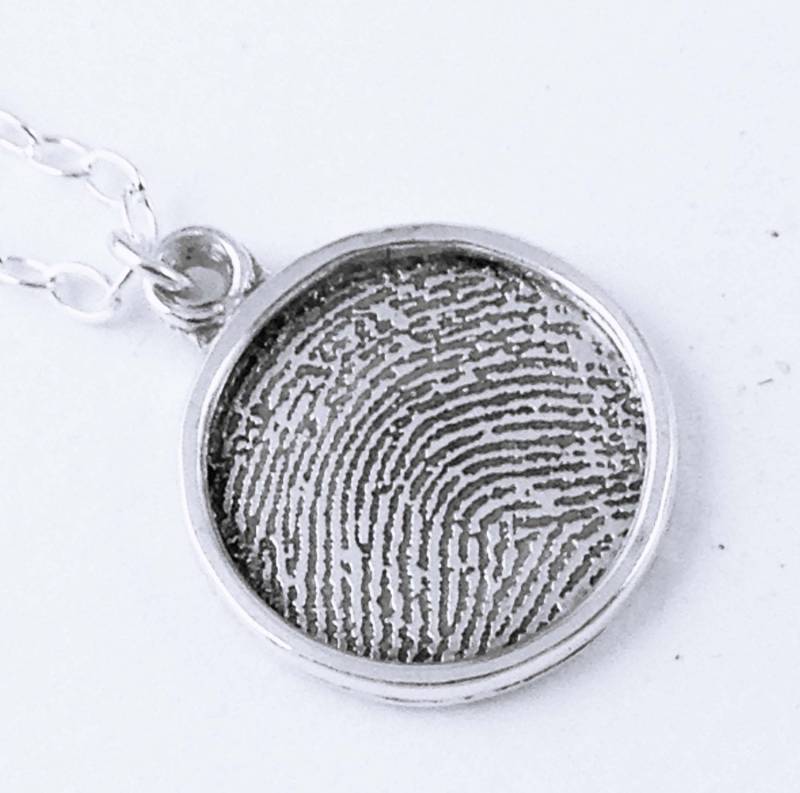 Ausverkauft. Erhalten Sie Eine E-Mail-Benachrichtigung, Wenn Es Wieder Verfügbar Ist. Fingerabdruck-Schmuck/Personalisierter Anhänger/Geschenk Für von donnaOdesigns