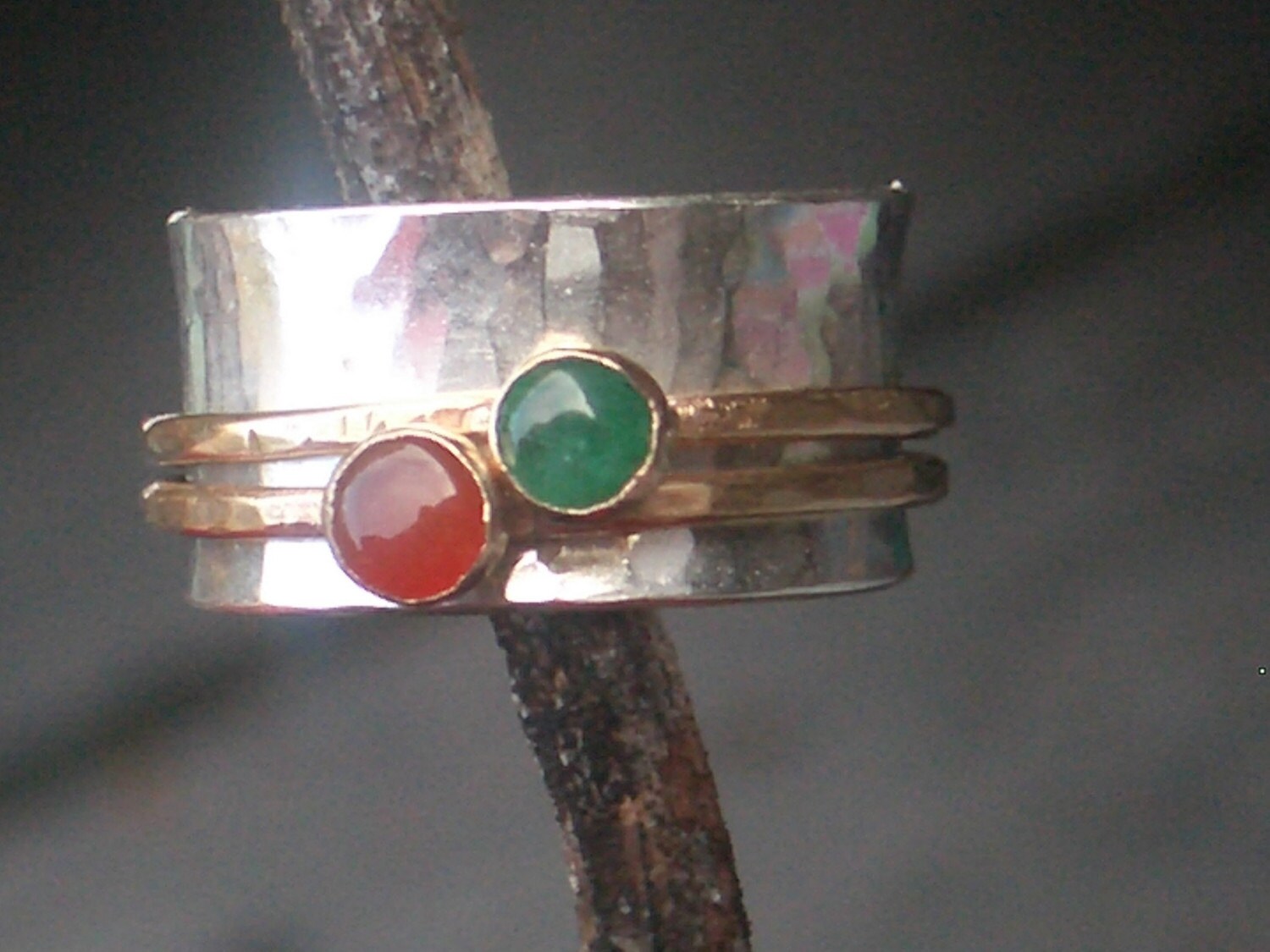 Drehenden Edelstein Mutter Ring Von Donnaodesigns von donnaOdesigns