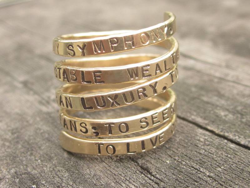 Goldener Wickelring Original Von Donnaodesigns von donnaOdesigns