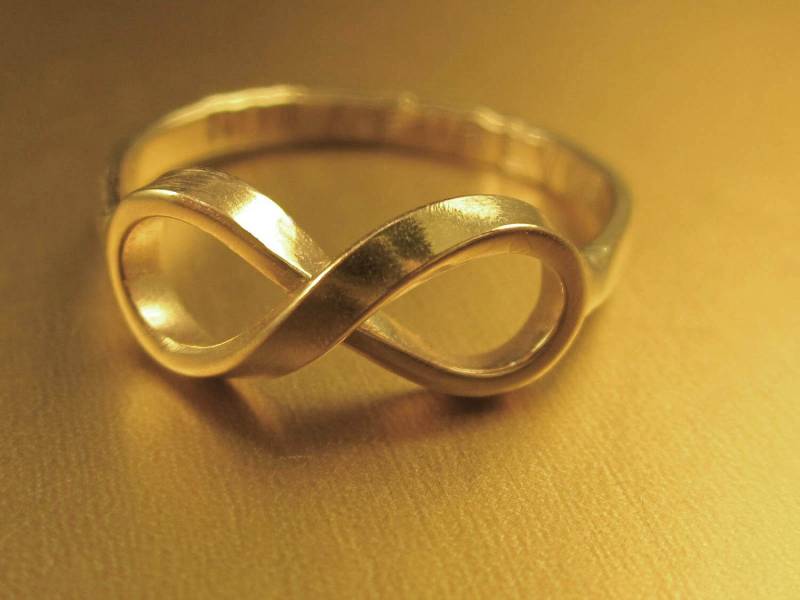 Jetzt Aus Massivem Gold & Forever Infinity Ring Von Donnaodesigns von donnaOdesigns