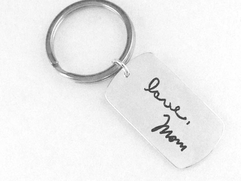 sterling Hundemarke Keyring Eigene Handschrift Von Donnaodesigns von donnaOdesigns