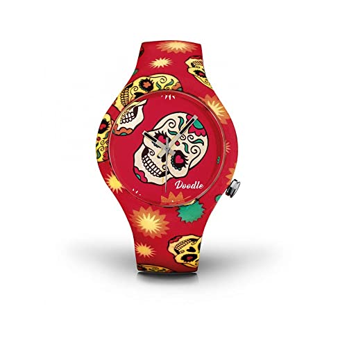 Doodle Armbanduhr Totenkopf DOCA001Calaveras Mood mit Silikonarmband Doodle Armbanduhr Totenkopf DOCA001Calaveras Mood mit Silikonarmband von Doodle Watch