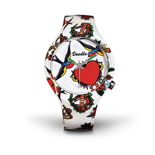 Doodle Watch Tattoo Mood DOTA002 Unisex Armbanduhr von Doodle