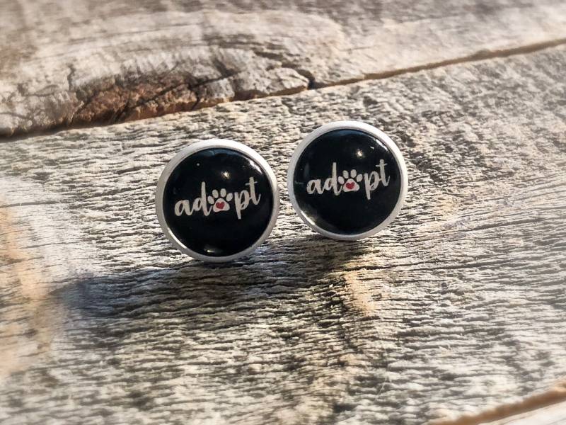 Adopt 12mm Ohrstecker von doodleandluludesigns