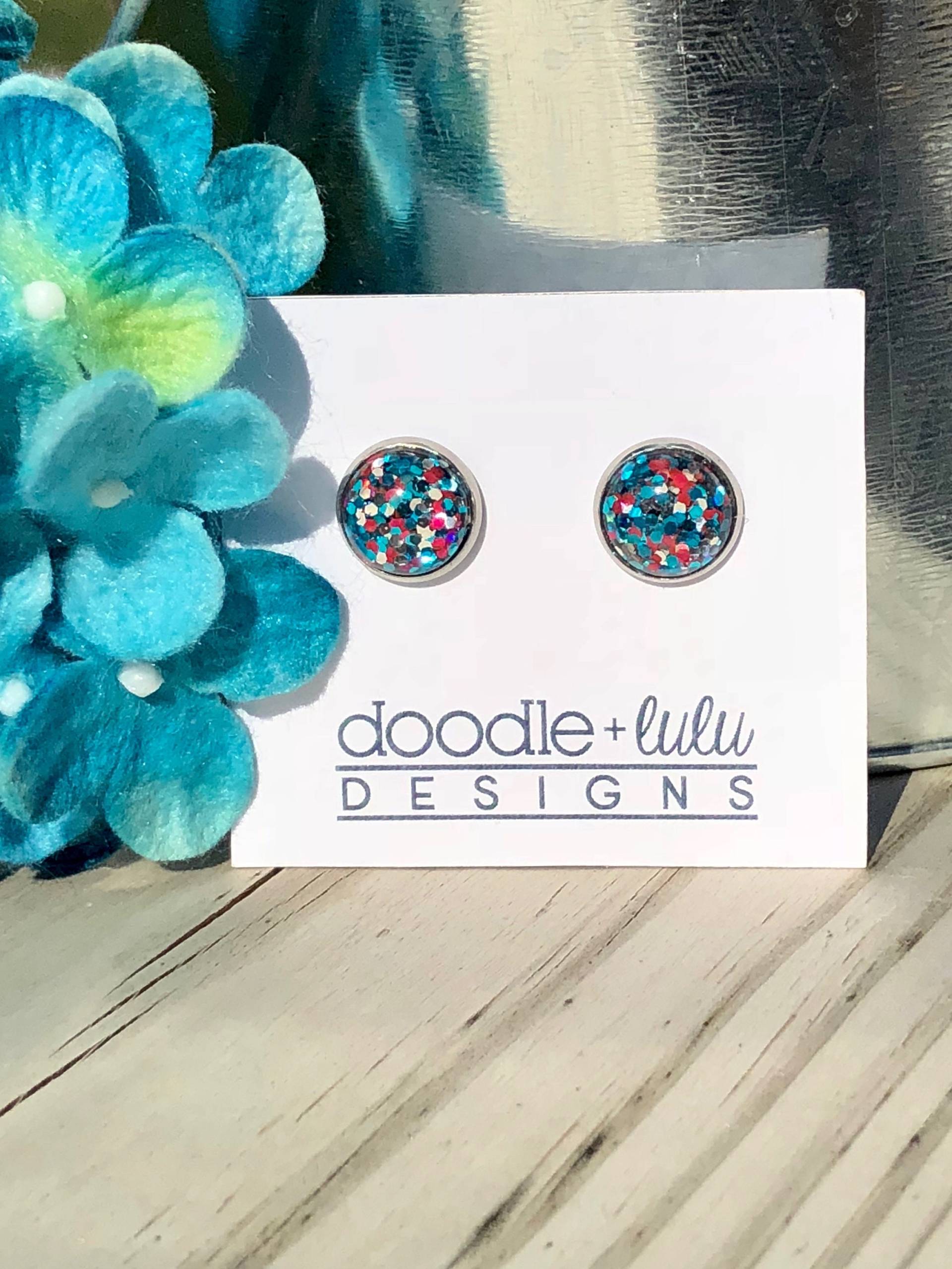 Anna Sparkle Ohrstecker von doodleandluludesigns
