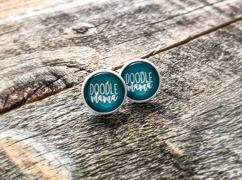 Doodle Mama 12mm Ohrstecker von doodleandluludesigns