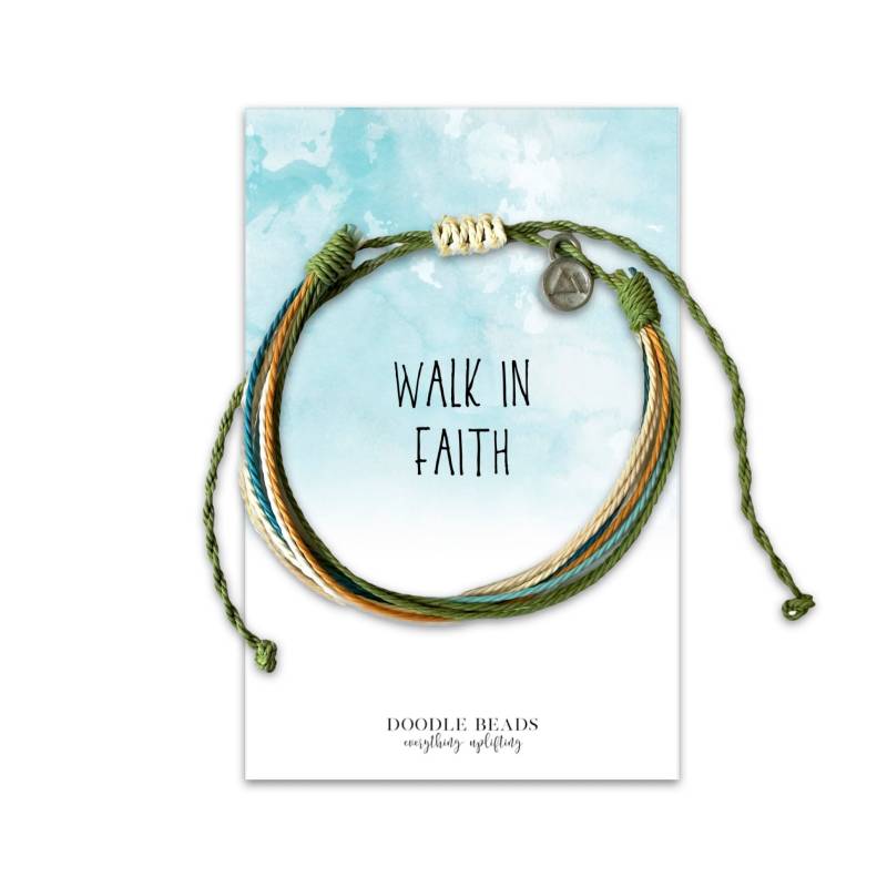 Glaube Geschenke Für Teenager Mädchen, Spaziergang Im Glauben, Freundschaftsband Armband Mit Pfeil Charme, Verstellbares Boho Armband von doodlebead