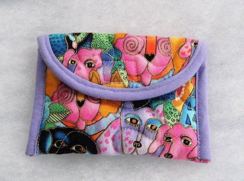 Gesteppter Kartenhalter - Laurel Burch Hunde von doodlebugdogs