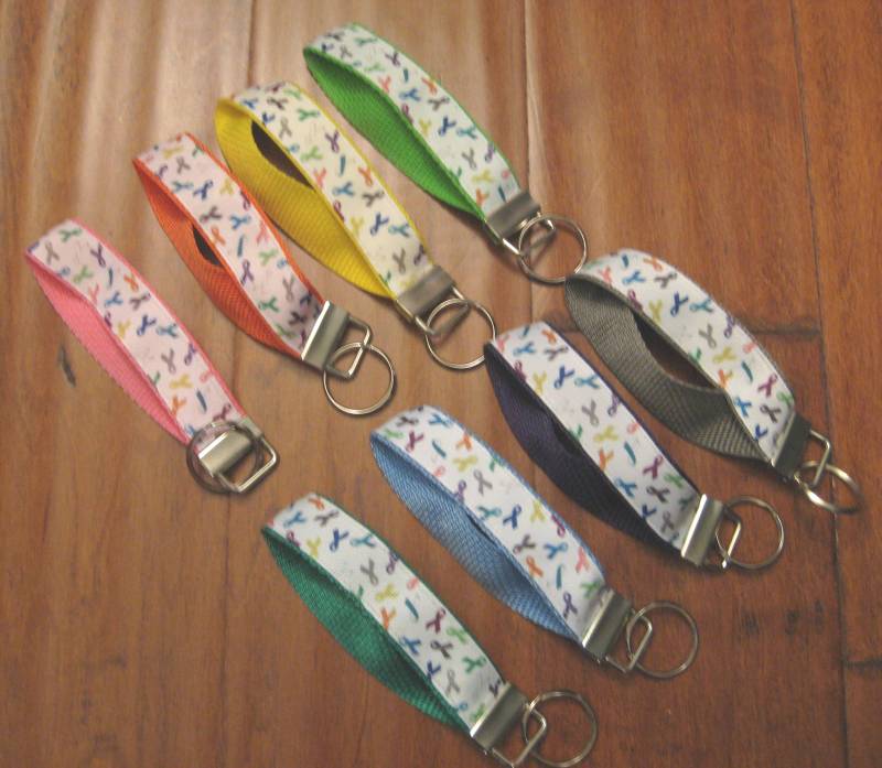 Awareness Ribbon Armband Schlüsselanhänger Handgemachter Schlüsselanhänger, Geschenke Für Unterstützer von doodleheadz