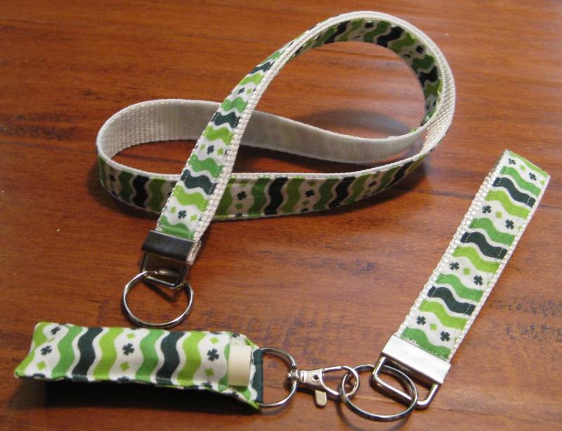 Shamrock Lanyard St Patricks Day Ausweishalter von doodleheadz