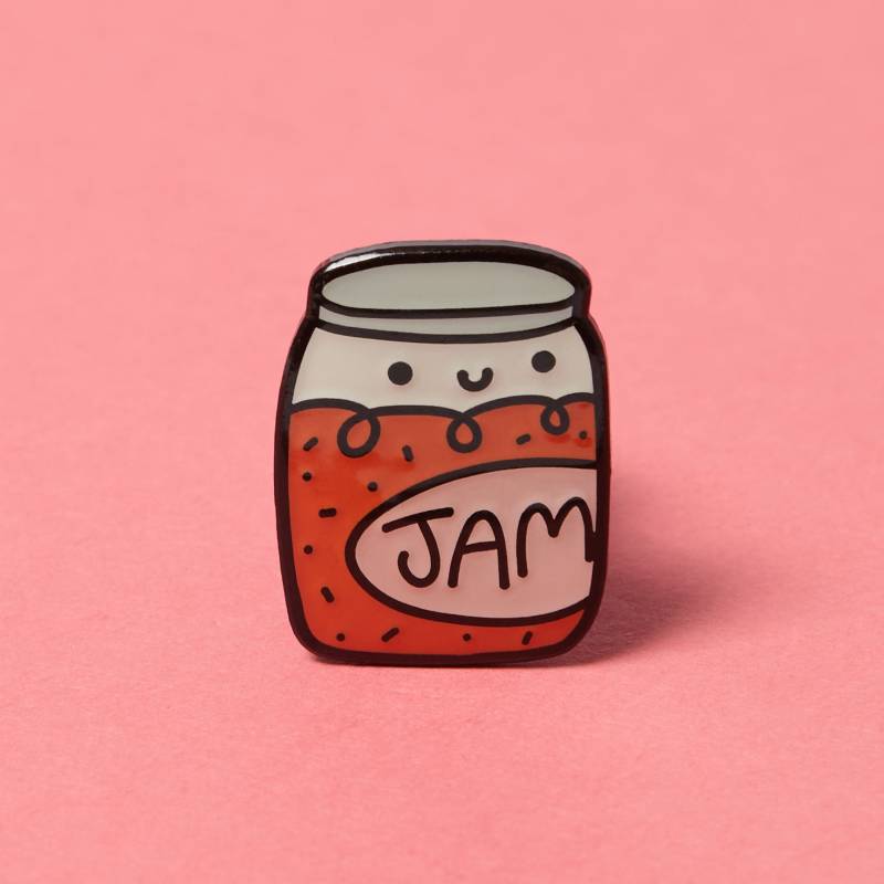 Marmeladenglas Emaille Pin - Süße Lebensmittel Brosche Süßer Für Jacke, Tasche Oder Hut Geschenk Marmeladenliebhaber Und Foodies von Higglebees