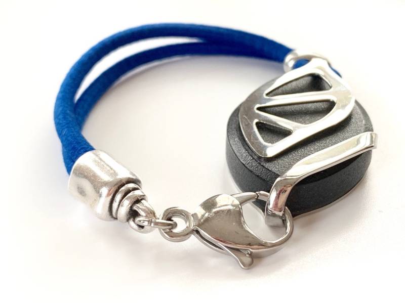 Bellabeat Blatt Armband Silber Akzent, Buntes Stretch Band von dooglelinhk