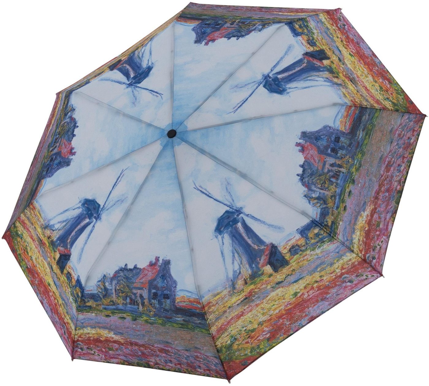 doppler® Taschenregenschirm Art Collection Magic, Monet Windmühle, mit UV-Schutz von doppler®