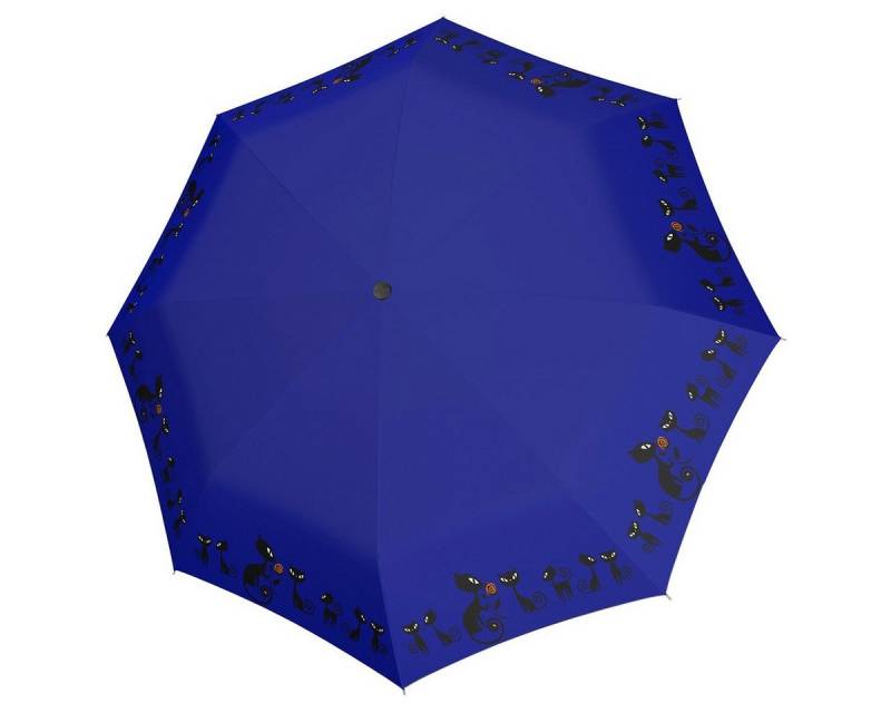 doppler® Taschenregenschirm Fiber Magic Cats Blue Automatik Regenschirm 7441465C01 von doppler®