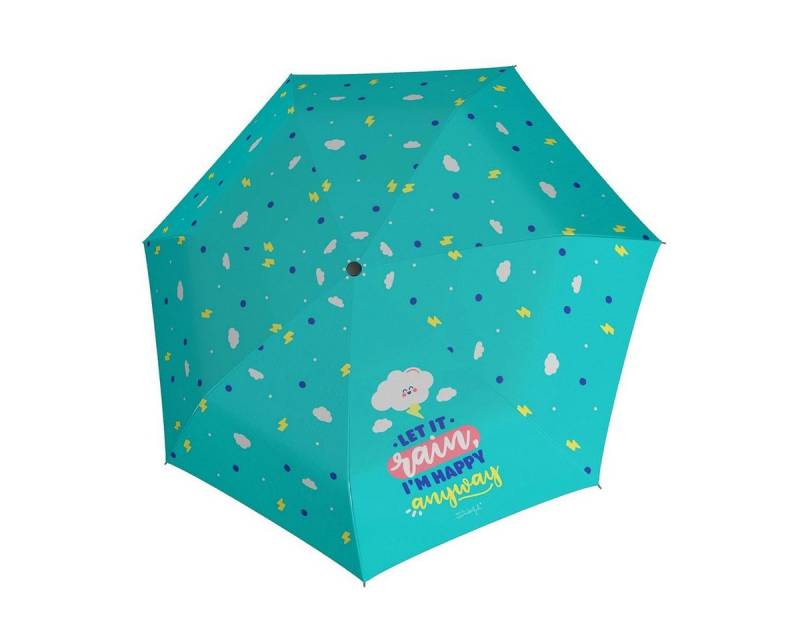 doppler® Taschenregenschirm Mini Happy Clouds Schultaschenschirm Regenschirm Kinderschirm von doppler®
