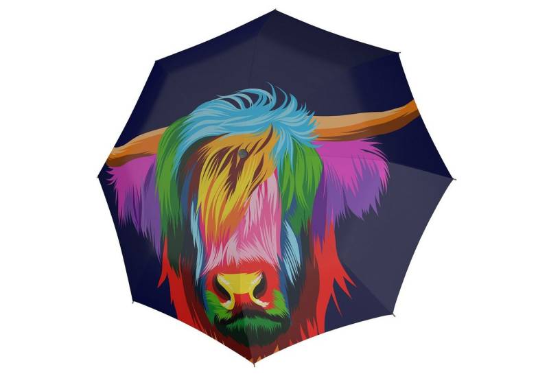 doppler® Taschenregenschirm Modern Art Magic Mini Cattle Regenschirm Schirm Automatik 74615727 von doppler®