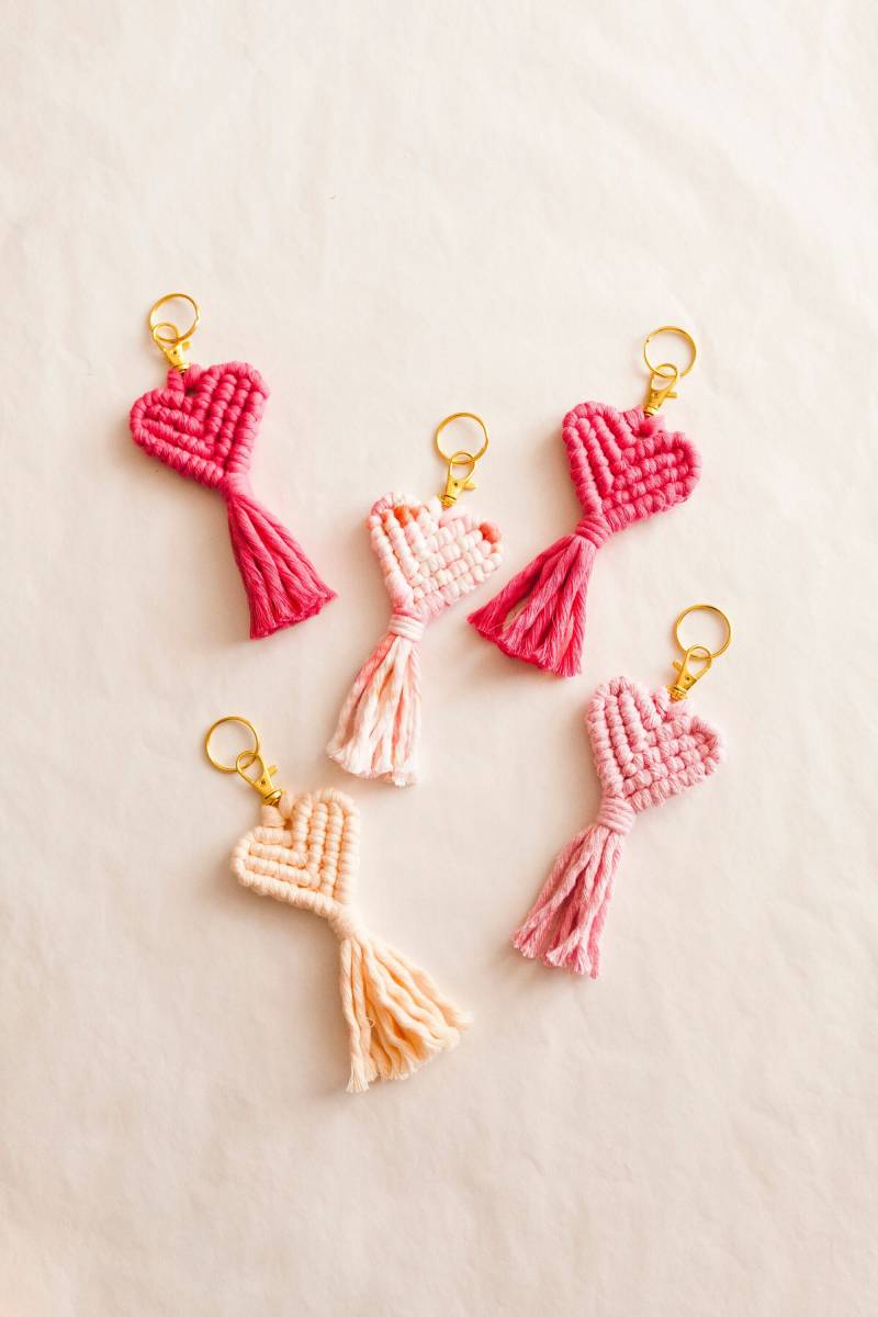 Herz-Schlüsselanhänger | Geschenkidee Muttertag Bester Freund Liebe von doreemacrame