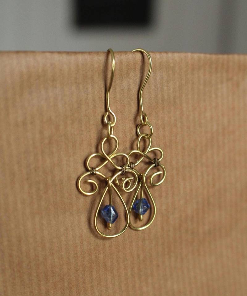 Feenhafte Ohrringe, Draht Gewickelte Handgemachte Fairycore Schmuck von dorianred