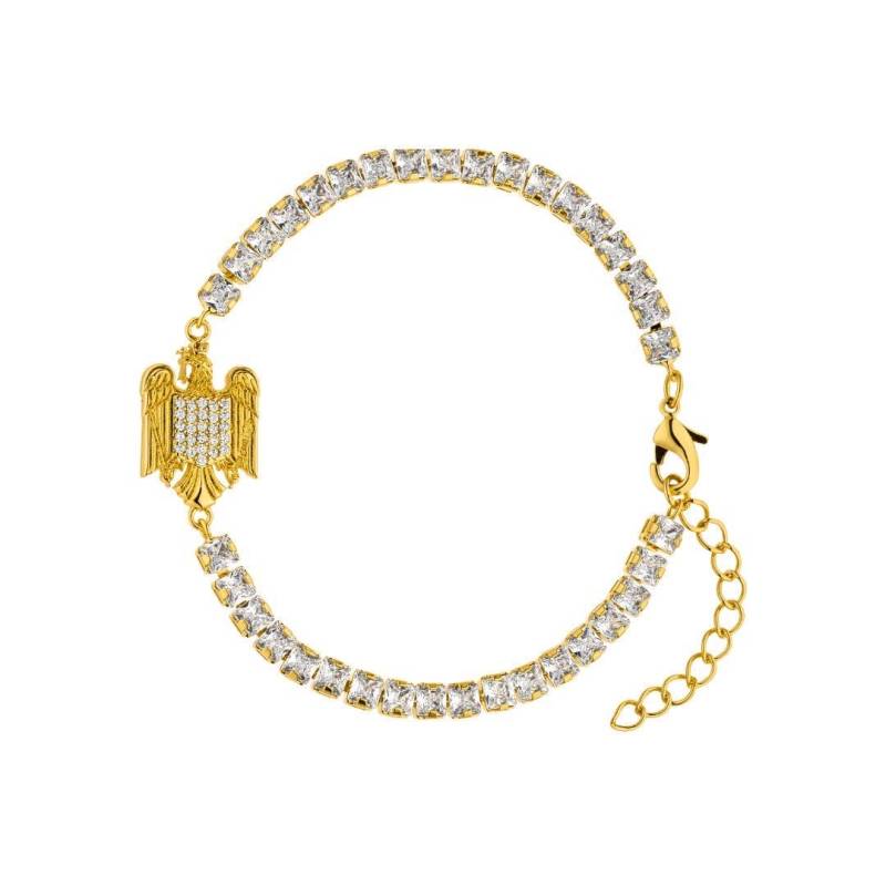 Rumänien Wappenarmband, Zirkonia Armband, Schmuck, Wappenschmuck Für Damen von dorigineDE