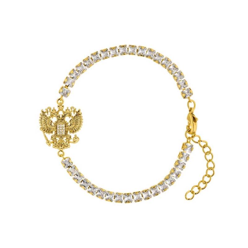 Russland Wappenarmband, Zirkonia Armband, Schmuck, Wappenschmuck Für Damen von dorigineDE