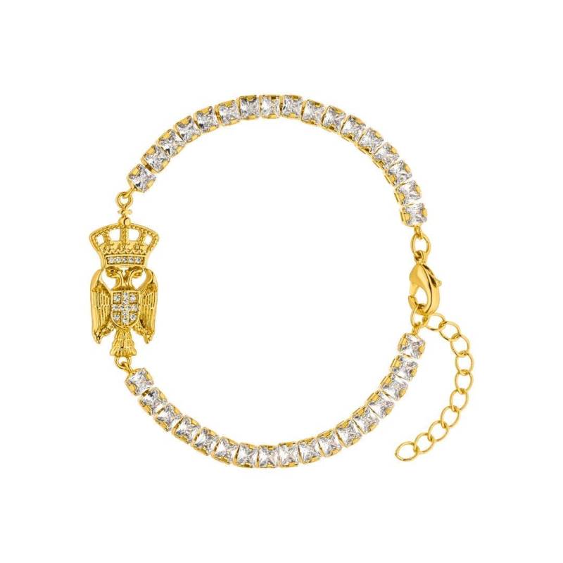 Serbien Wappenarmband, Zirkonia Armband, Schmuck, Wappenschmuck Für Damen von dorigineDE