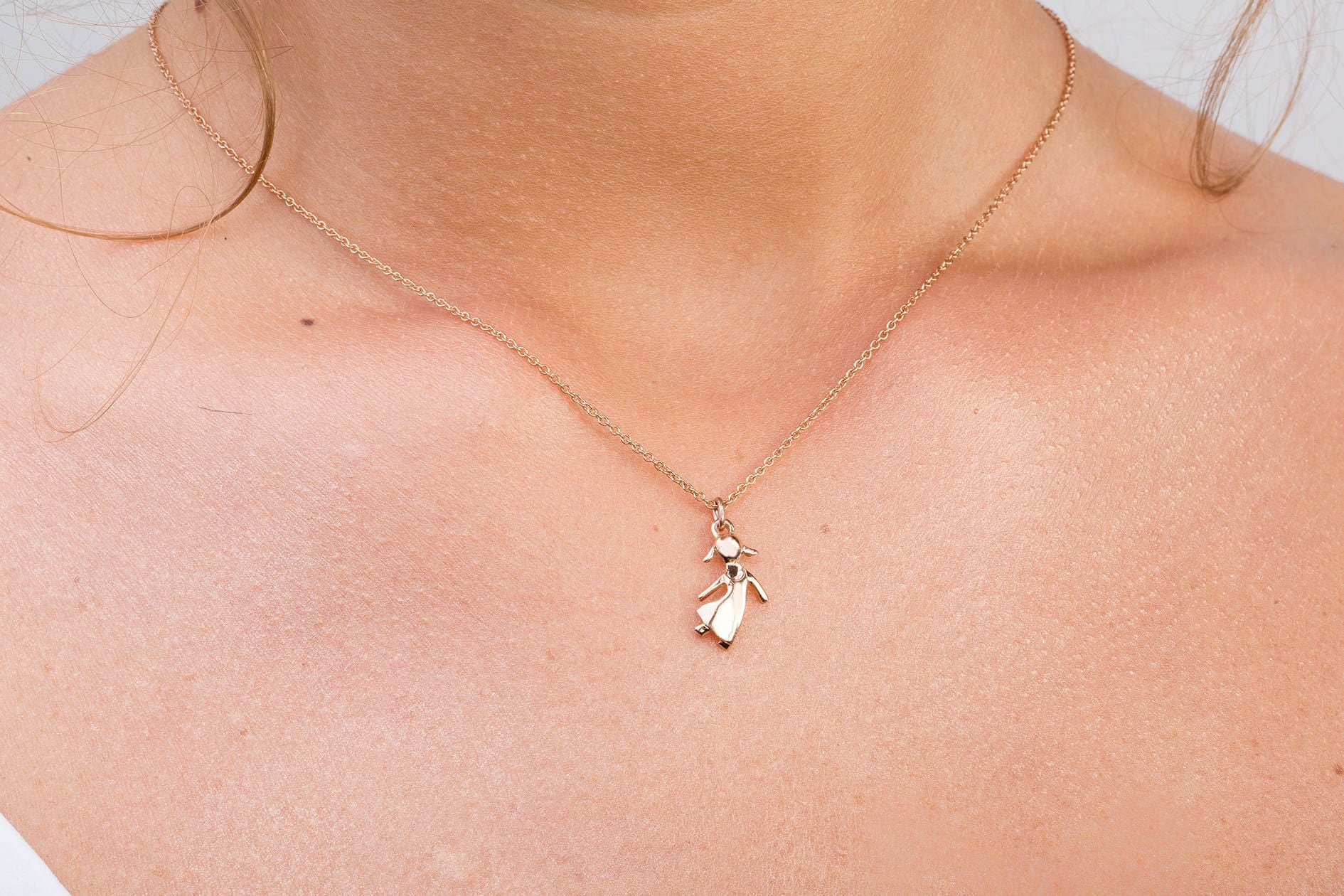 Mutter Halskette, Baby Shower Geschenk, Vater Anhänger, Muttertagsgeschenk, Kind 14K Gold Mädchen Anhänger Mutter Halskette, Baby Shower Geschenk, Vater Anhänger, Muttertagsgeschenk, Kind 14K Gold Mädchen Anhänger von doronmerav