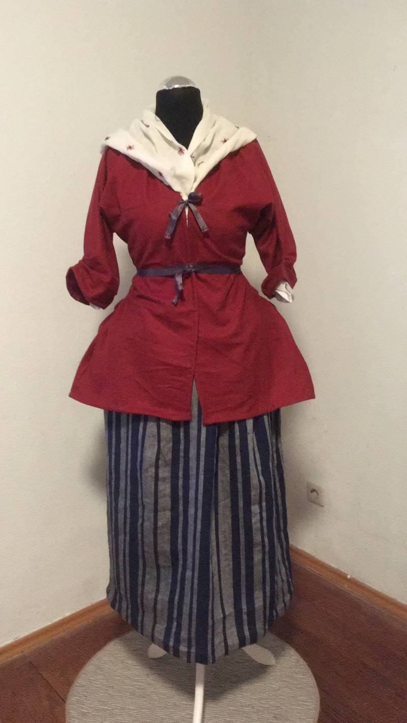 Faltenrock Mit Bindebänder Größe 36/38 Taille 80 cm Einfache Ausstattung Der Frau Im 18. Jh Faltenrock Mit Bindebänder Größe 36/38 Taille 80 cm Einfache Ausstattung Der Frau Im 18. Jh von dorotheaclassen