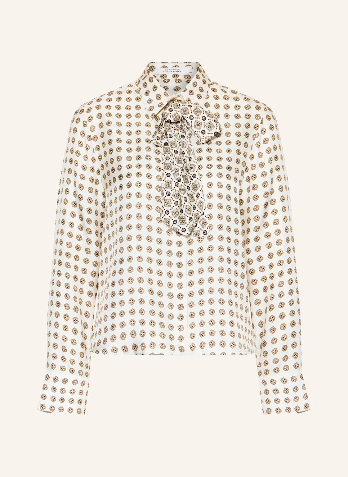 Dorothee Schumacher Hemdbluse Aus Seide Mit Abnehmbarer Schluppe weiss von dorothee schumacher