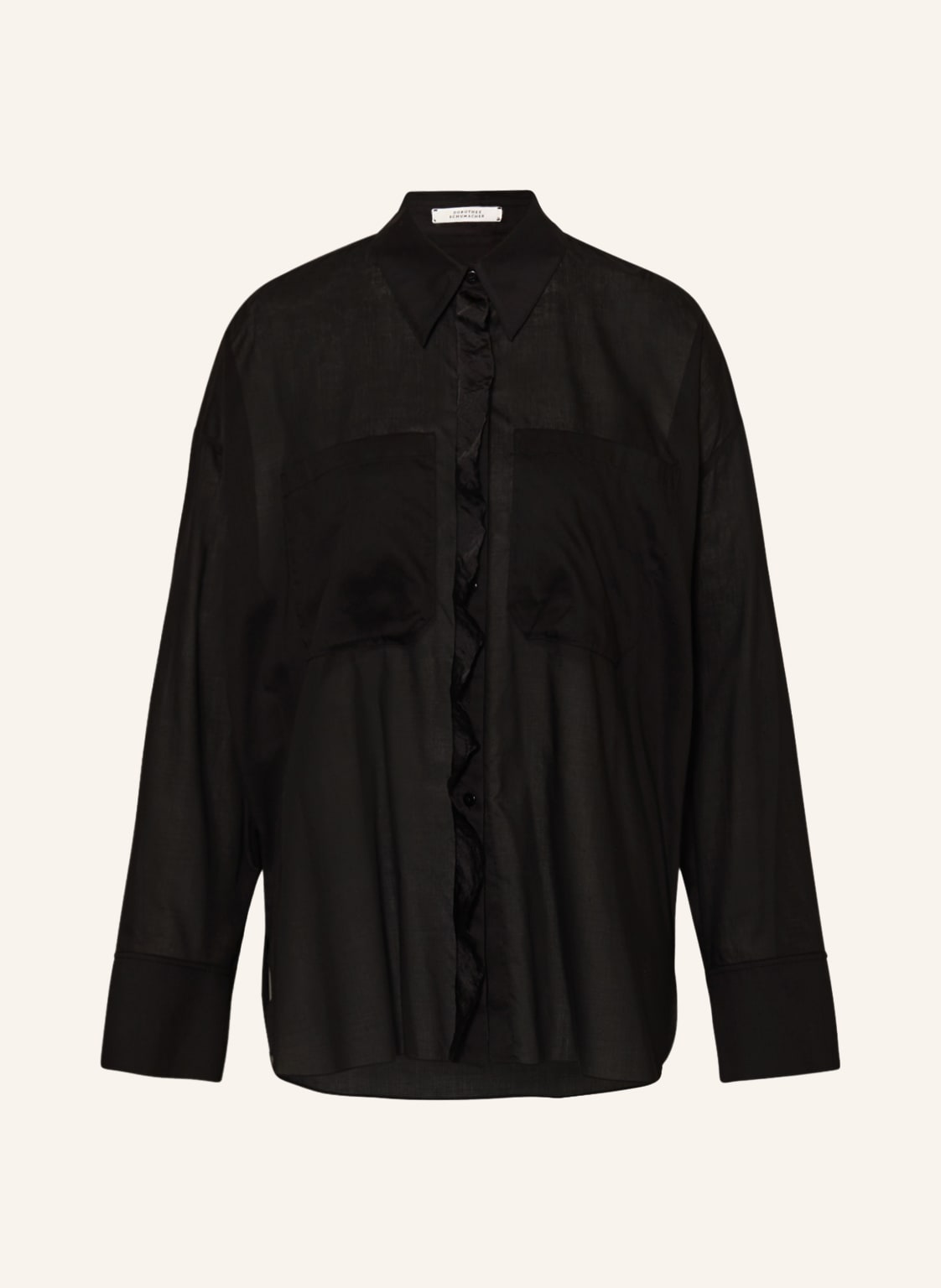 Dorothee Schumacher Hemdbluse Mit Volants schwarz von dorothee schumacher