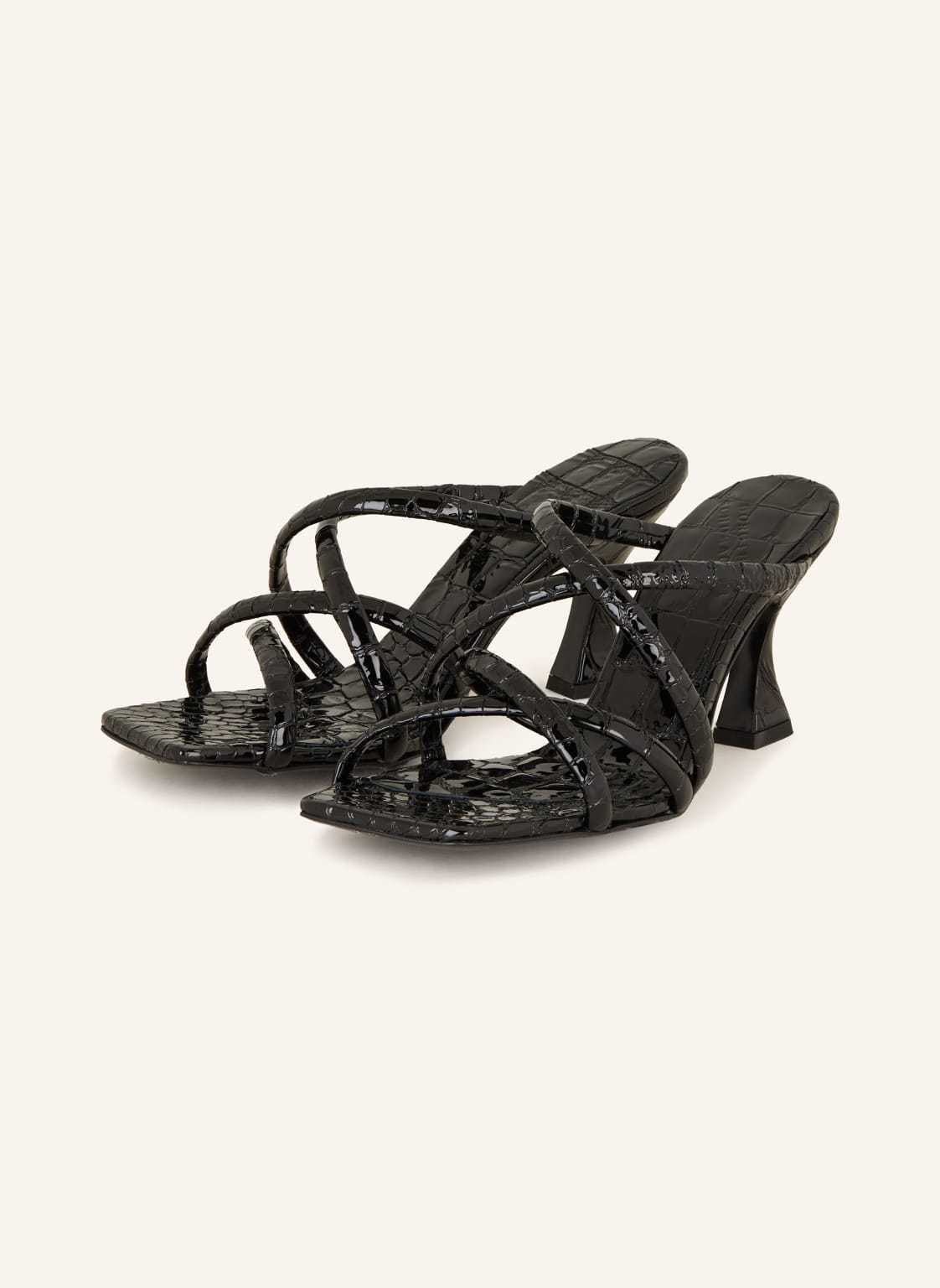 Dorothee Schumacher Mules Exotic Shine schwarz von dorothee schumacher