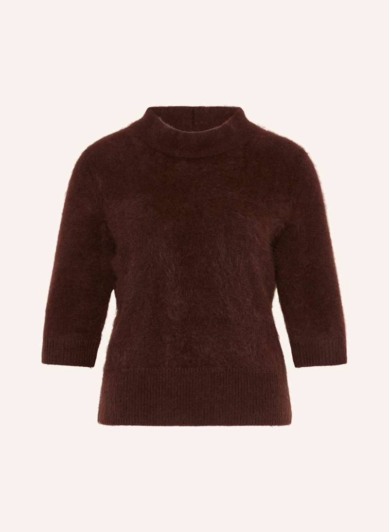 Dorothee Schumacher Pullover Fluffy Statement Mit 3/4-Arm braun von dorothee schumacher