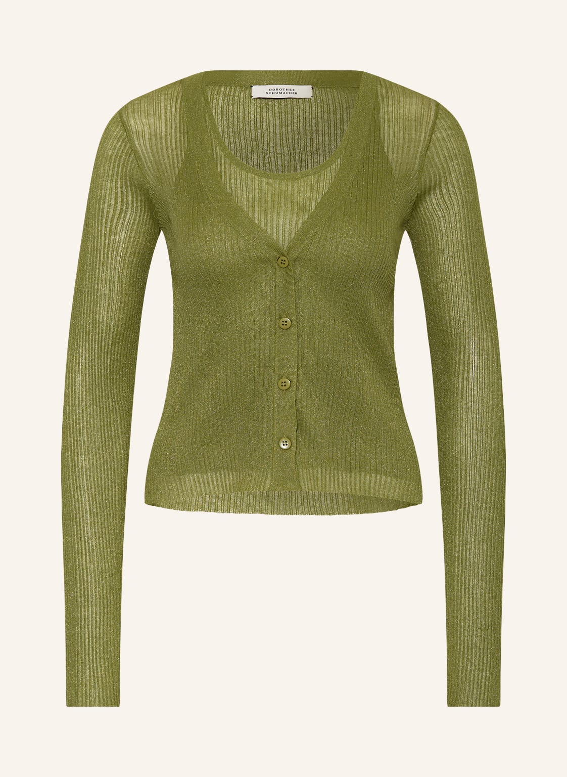 Dorothee Schumacher Set: Stricktop Und Strickjacke gruen von dorothee schumacher