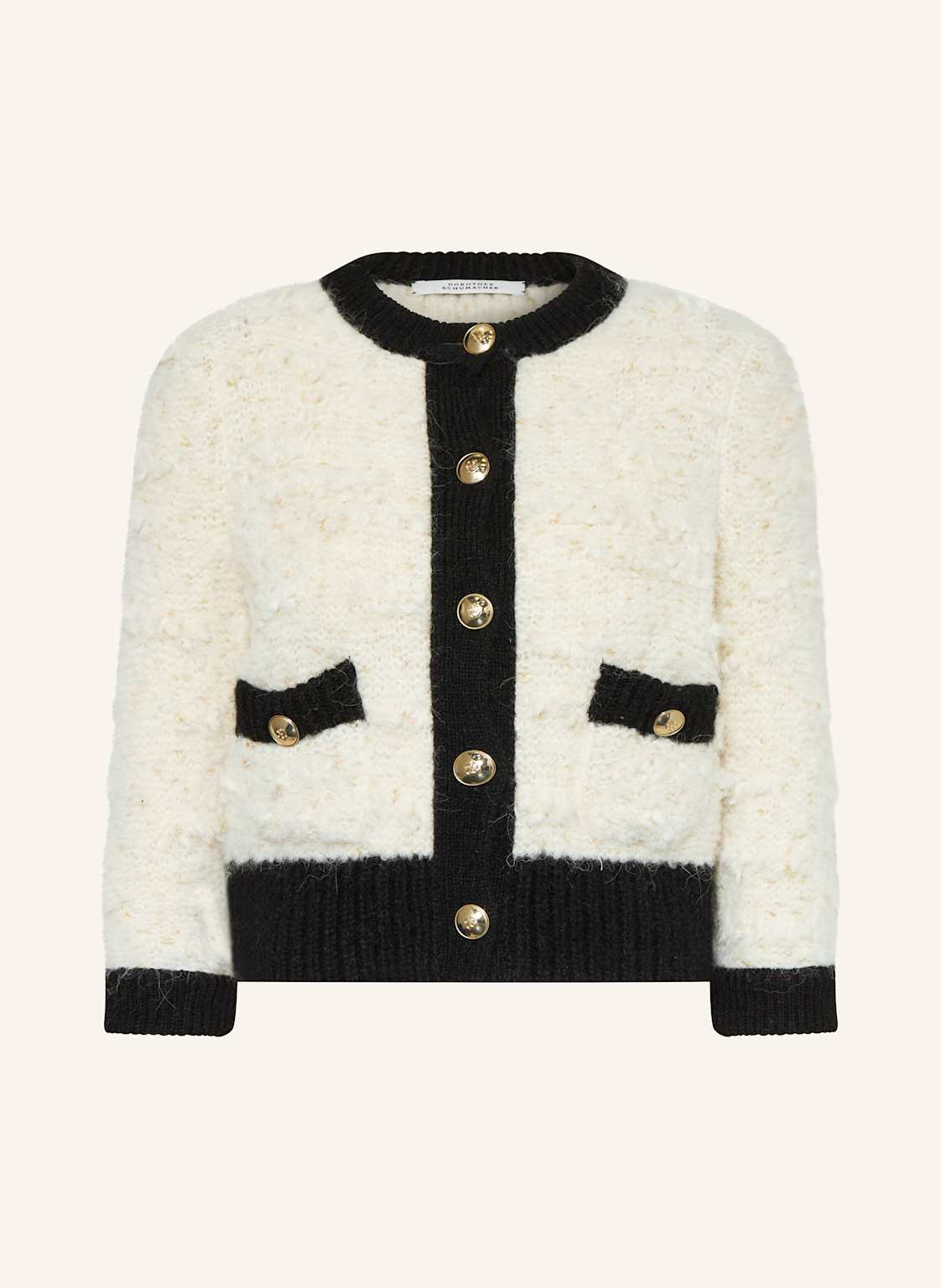 Dorothee Schumacher Strickjacke Delightful Sparkle Mit 3/4-Arm weiss von dorothee schumacher