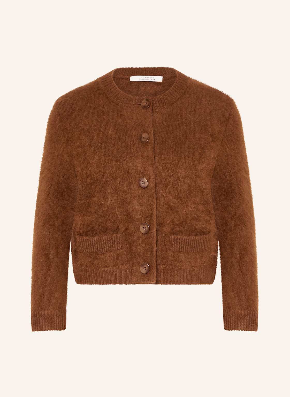 Dorothee Schumacher Strickjacke Fluffy Statements Mit Cashmere braun von dorothee schumacher