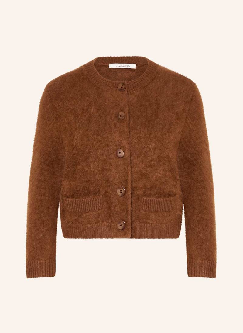 Dorothee Schumacher Strickjacke Fluffy Statements Mit Cashmere braun von dorothee schumacher
