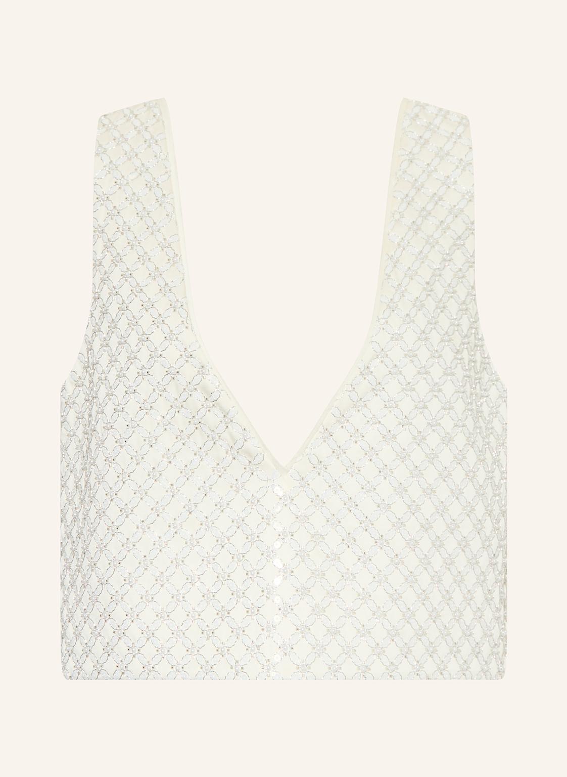 Dorothee Schumacher Top Sparkling Statement Mit Pailletten Und Schmucksteinen weiss von dorothee schumacher