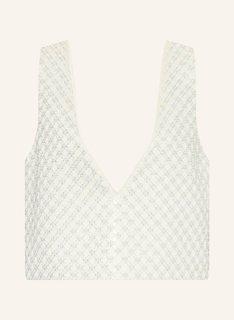 Dorothee Schumacher Top Sparkling Statement Mit Pailletten Und Schmucksteinen weiss von dorothee schumacher