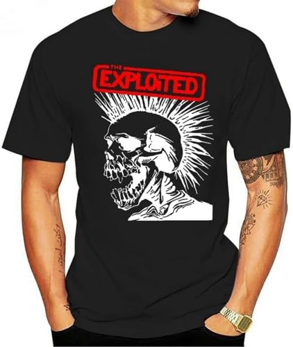 Skull Exploited T Shirt Men Gothic Trend Tshirt Male Tops Harajuku Punk Clothes Men Clothing Ropa Hombre Graphic t Shirts Casual Size M von dossa