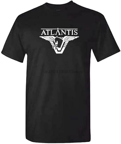 Stargate Atlantis Tshirt - Mens Black SG1 Star Gate DVD Series Movie Top Cool Casual Pride t Shirt Men Unisex Size XL von dossa