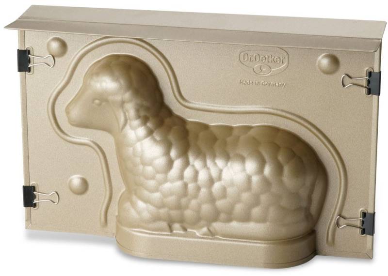 Dr. Oetker Backform "Lämmchen", Vollbackform Lämmchen klein, 3D Osterbackform, 6 x 23,5 x 15 cm von dr. oetker