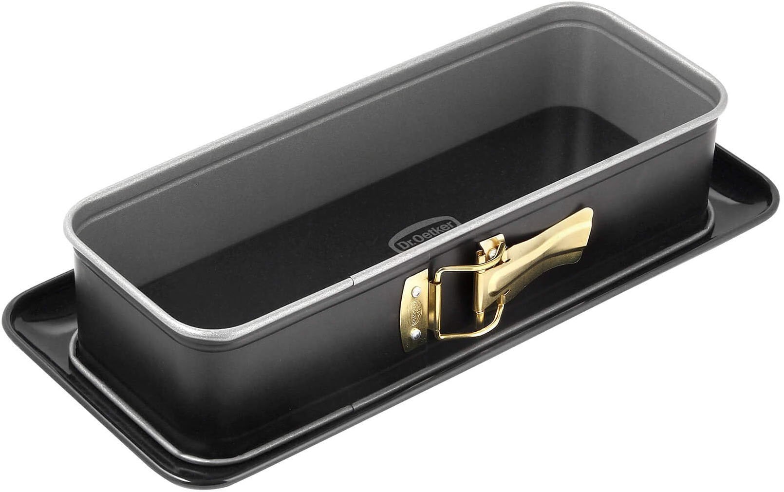 Dr. Oetker Kastenform "Back-Idee, rechteckige Springform mit Emaille-Servierboden, 30 cm" von dr. oetker