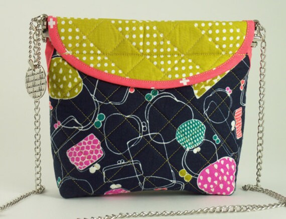 Roxie Tasche Mit Flex Hex-Frame Hardware von dragonflyquiltworks