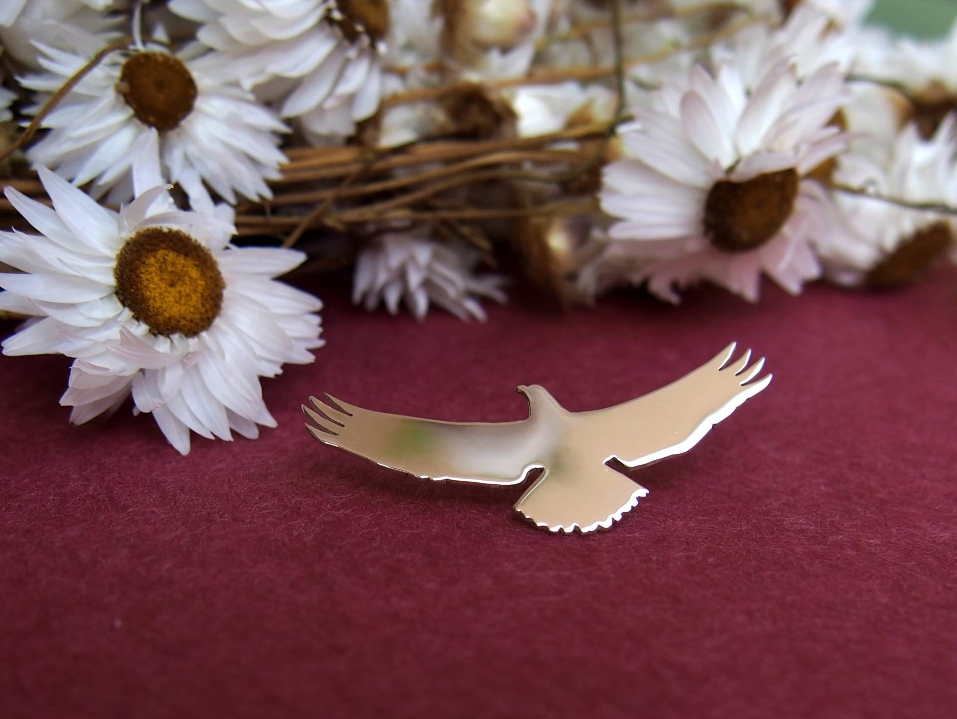 Handgefertigte Sterling Silber Adler Anstecknadel - Groomsmen Geschenk von drawadreamjewelry