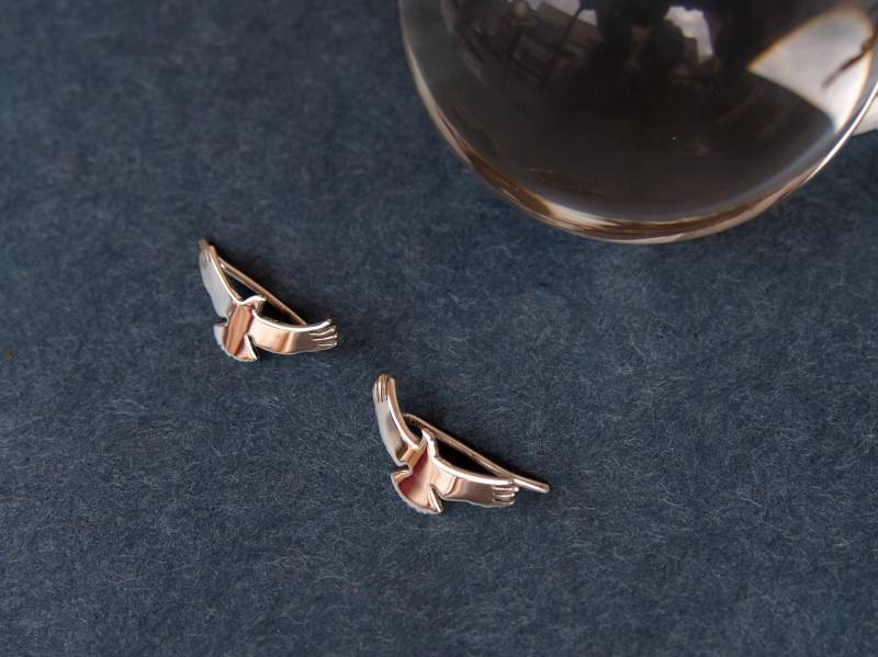 Adler Ohrringe Handgemachte Vogel Schmuck von drawadreamjewelry