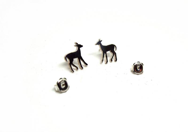 Pendientes Cervatillo Realizados En Plata De Ley 925 von drawadreamjewelry