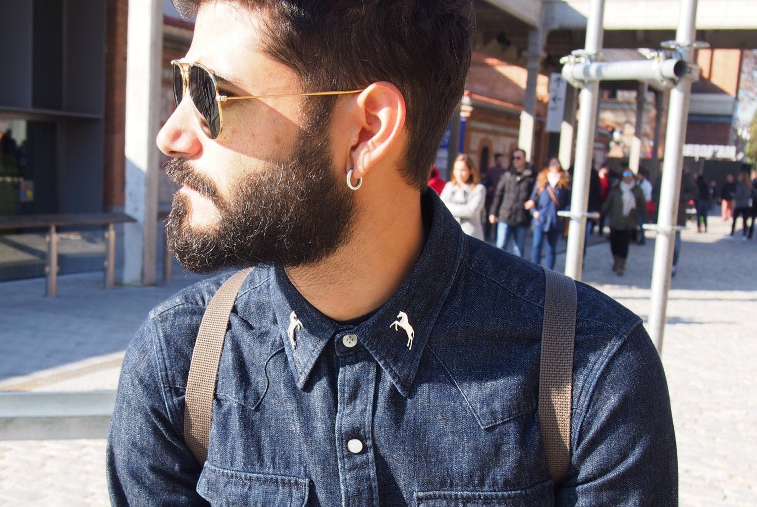 Silber Pferde Brosche - Handgemachte Anstecknadel Reitsport Schmuck von drawadreamjewelry