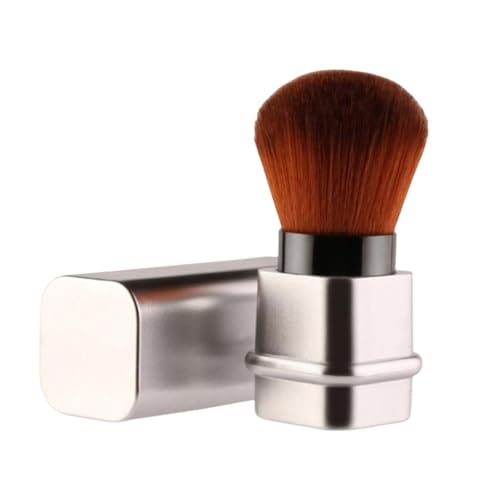 drburpily Frauen einziehbare Make up Pinsel Grundlagen Textmarker Bürsten weiblich, Silber von drburpily
