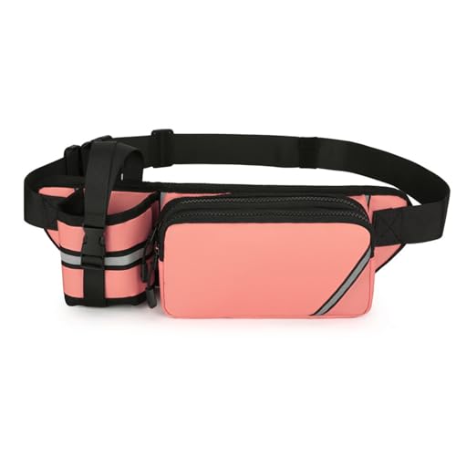 drburpily Oxford wasserdichte Wander Hüfttasche für Stay Go Running mit Oxford Stoff Hüfttasche, praktische Trinklösung für Wanderer, Rosa von drburpily